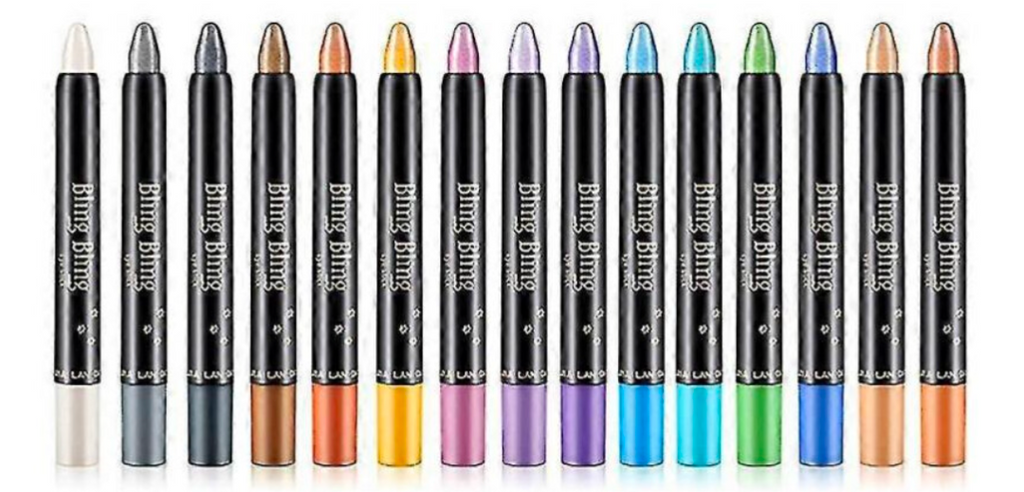 15 Color Glitter Eyeshadow Stick Set - Truly Yours