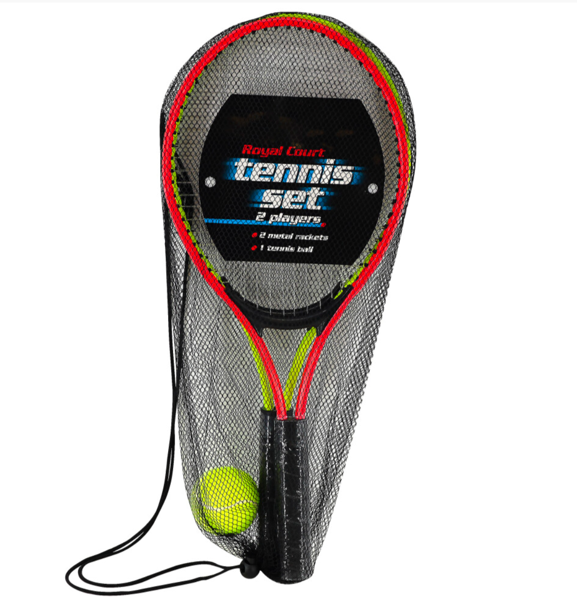 Kids Tennis Racket Set – 2 Player Outdoor Garden Tennis Game with Balls & Carry Net Bag - Truly Yours