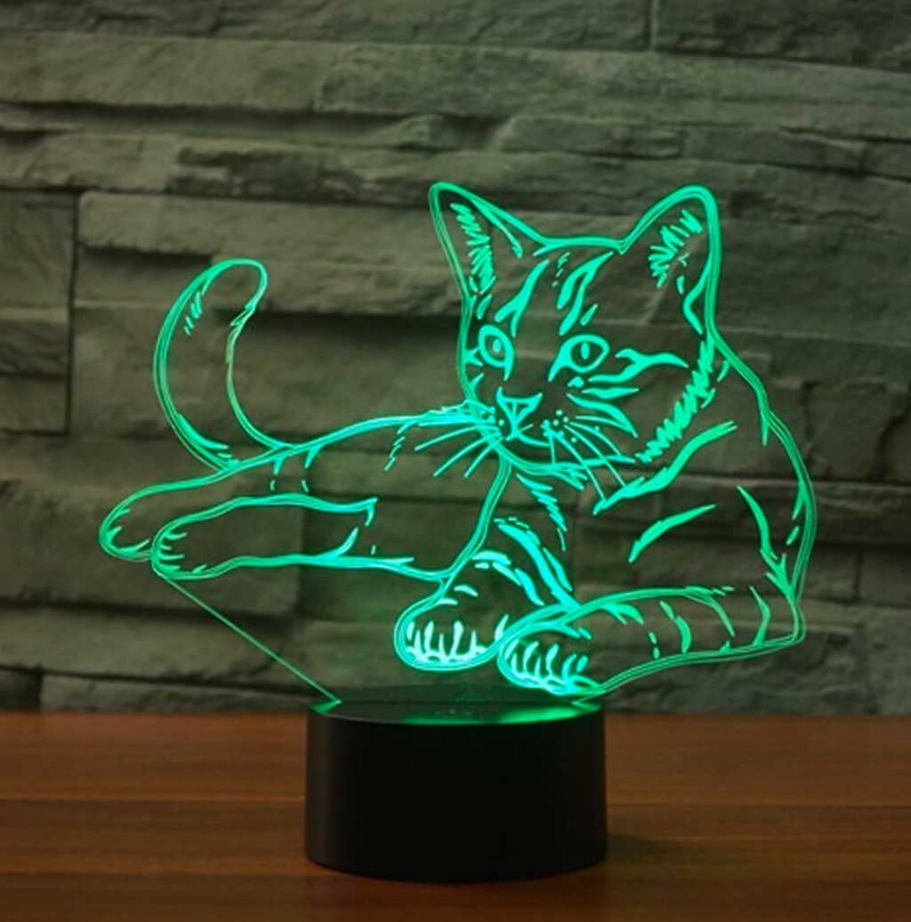 3D LED Cat Night Light - Truly Yours
