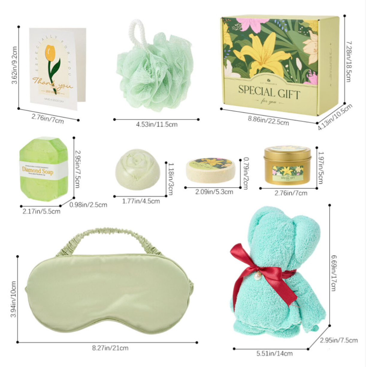 Lily-Scented Spa Bath Gift Set - Truly Yours