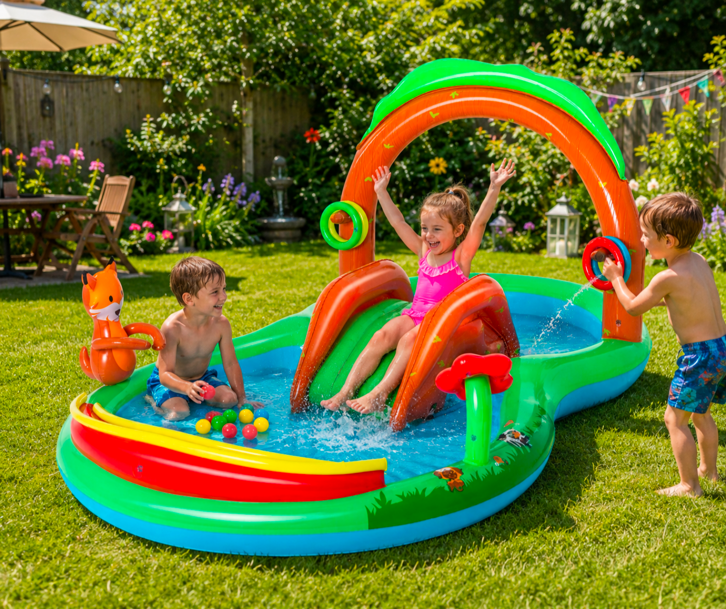 Bestway Friendly Woods Play Centre Paddling Pool