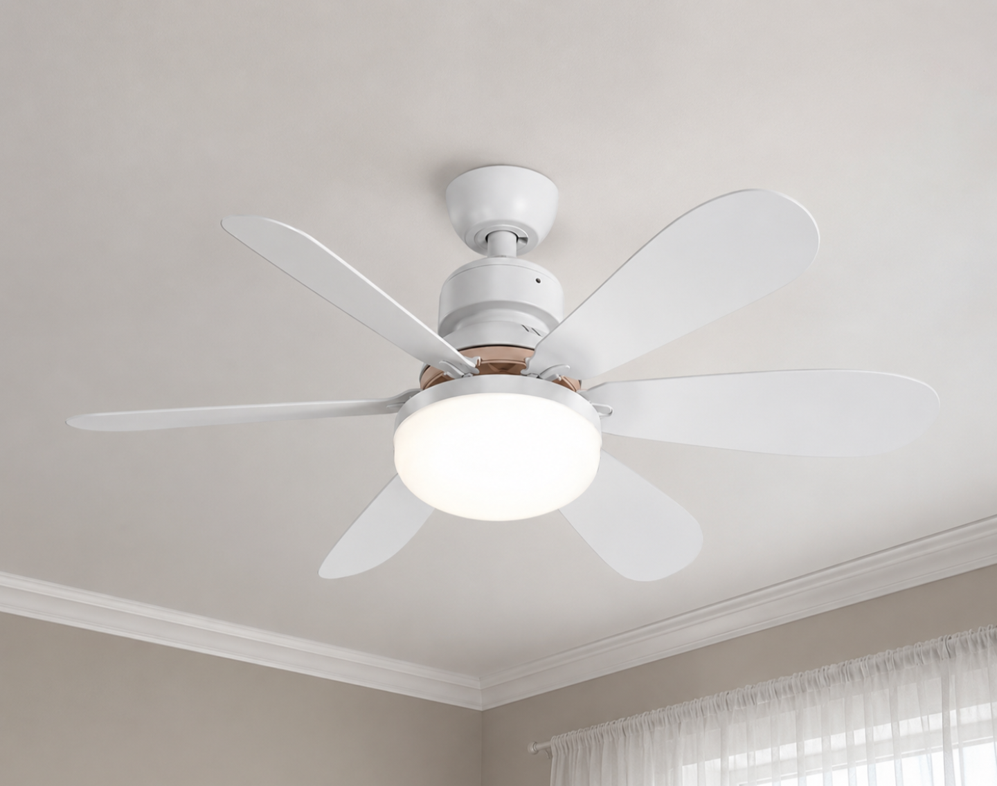 40W Smart LED Ceiling Fan with Remote & 3-Speed Settings