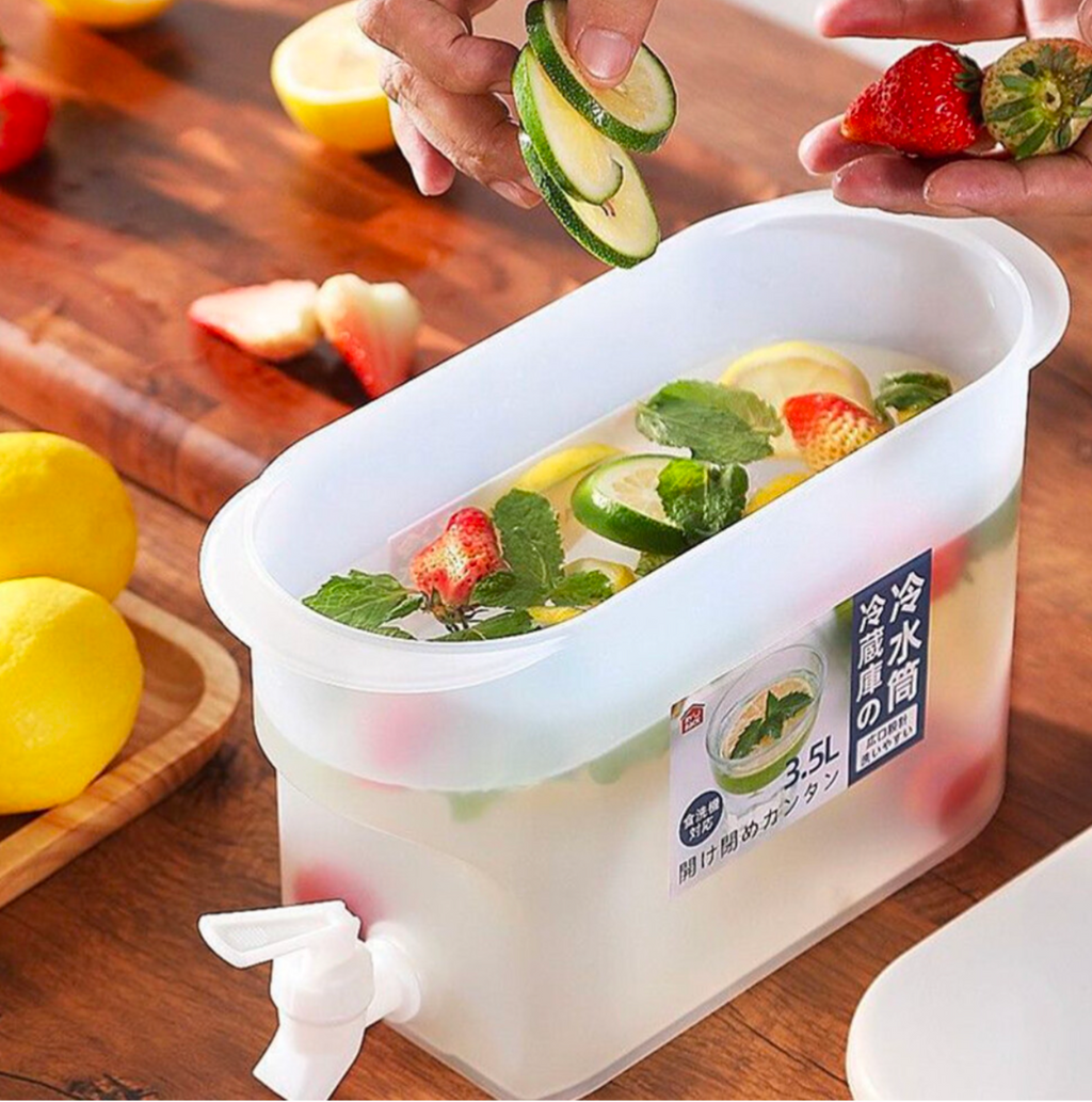 Plastic Beverage Dispenser with Faucet for Fridge - Truly Yours