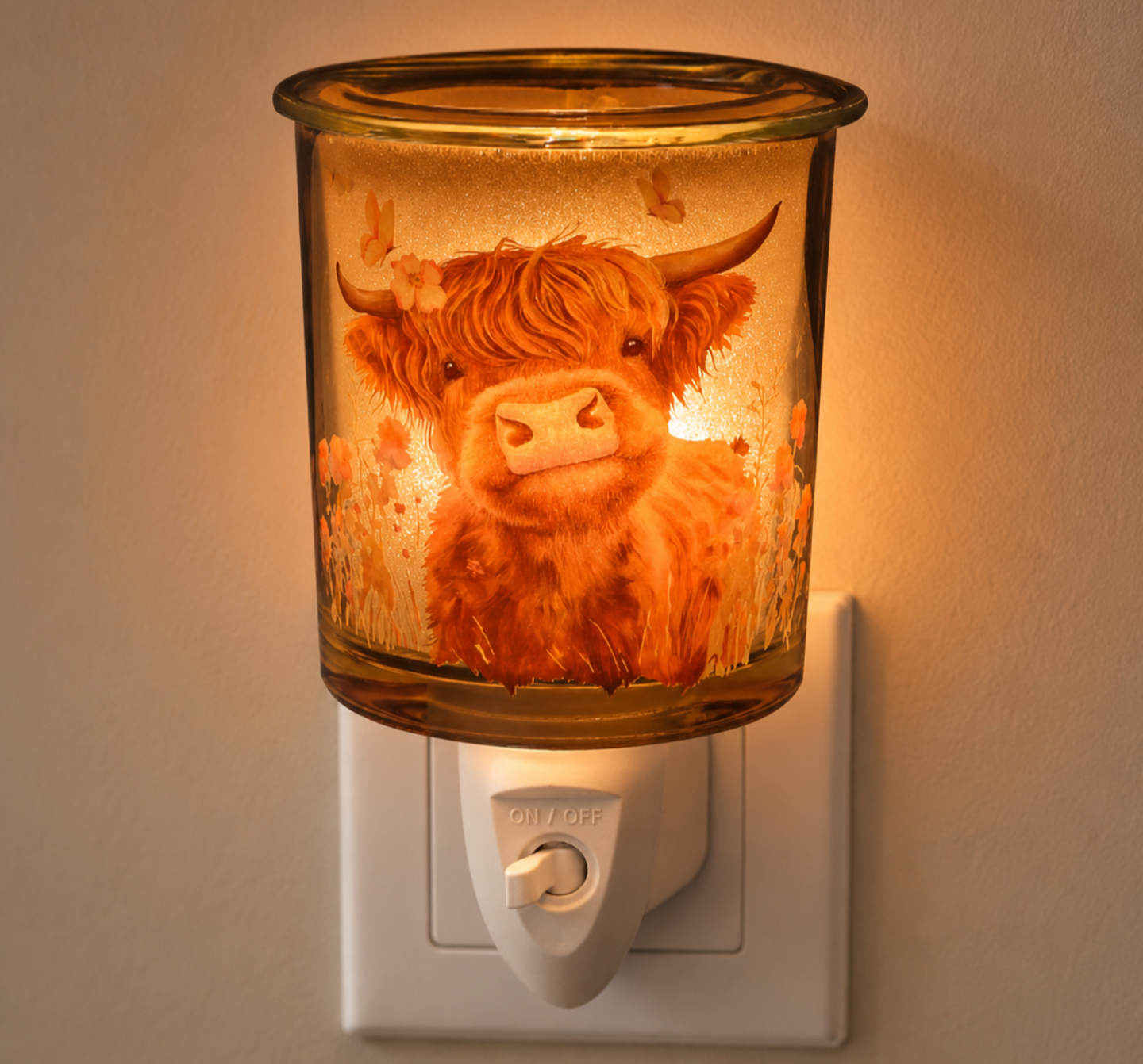 Aroma Plug In Wax Melter - Highland Cow Design - Truly Yours