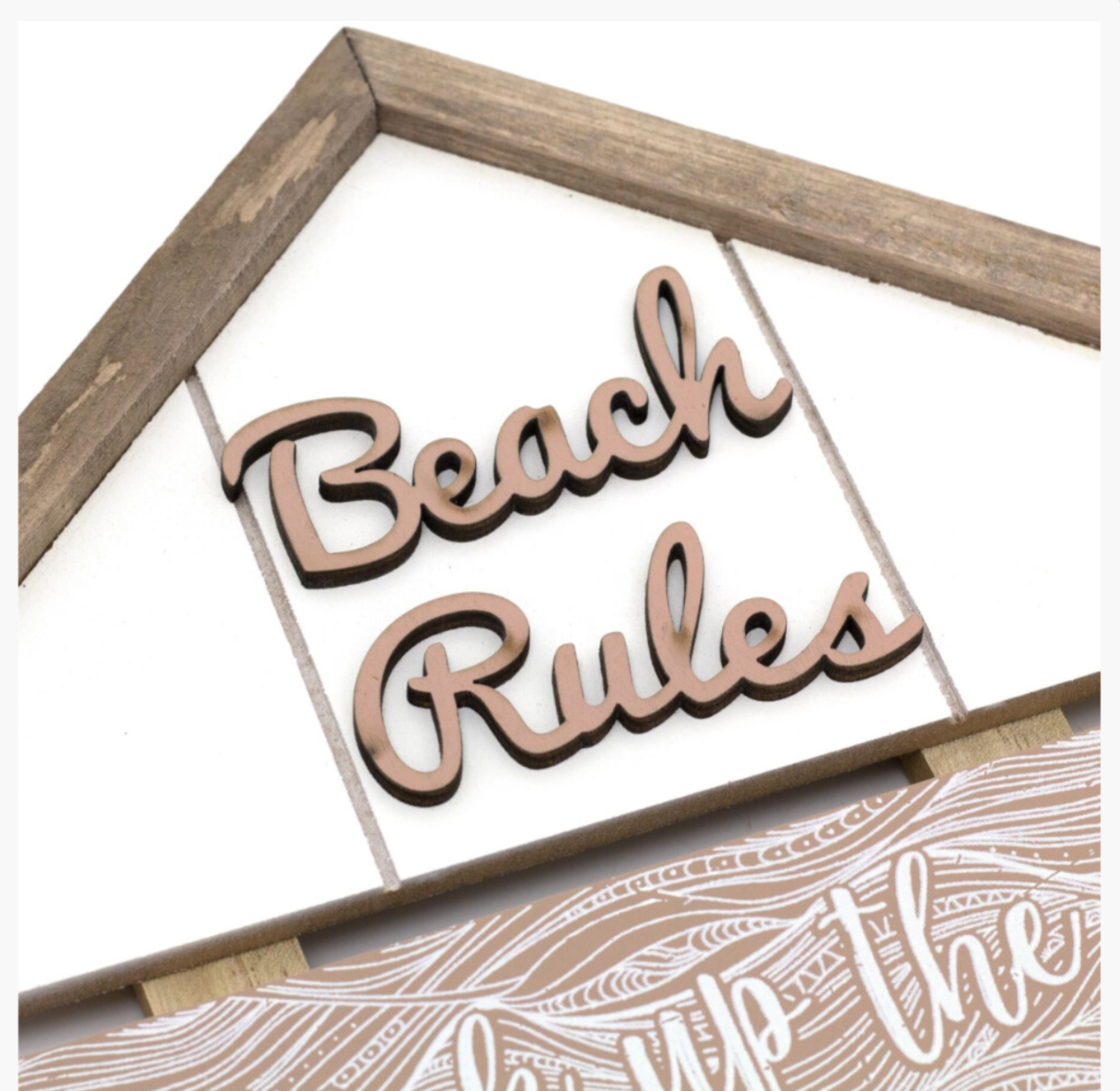 Beach Rules Wall Plaque Sign - Truly Yours