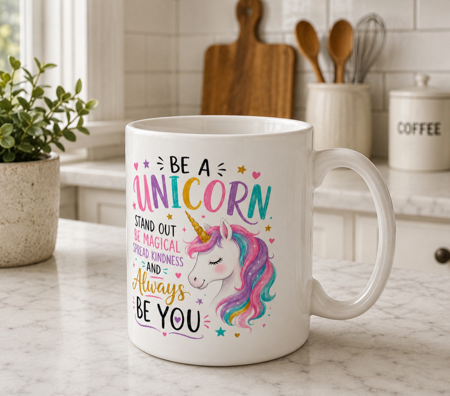 Be a Unicorn – Magical Inspirational Ceramic Mug - Truly Yours