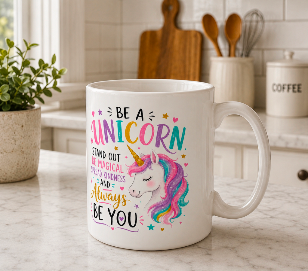 Be a Unicorn – Magical Inspirational Ceramic Mug - Truly Yours
