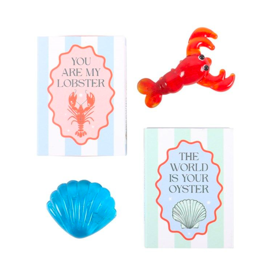 Set of 24 High Tide Nautical Glass Token Gifts in Display - Truly Yours