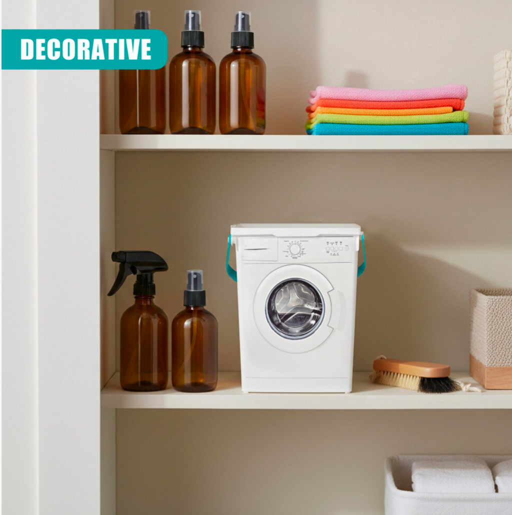 GEEZY Washing Machine Storage Box 5L – Laundry Powder & Pod Container with Lid