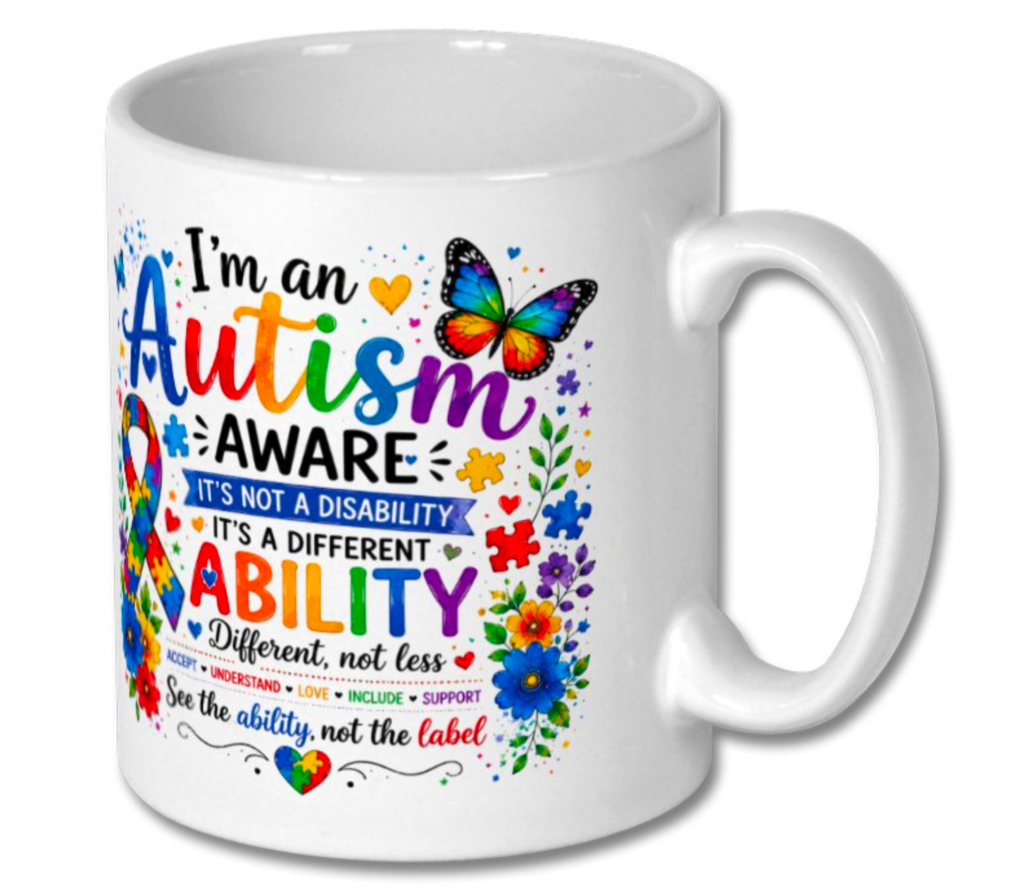 Awareness Butterfly Mugs - Various