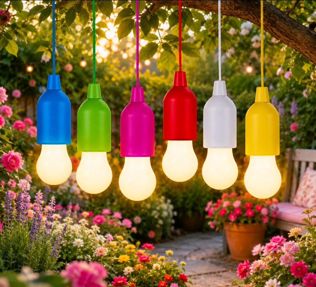 Valiant Hanging String Lights Portable LED Battery Powered (6-Pack)