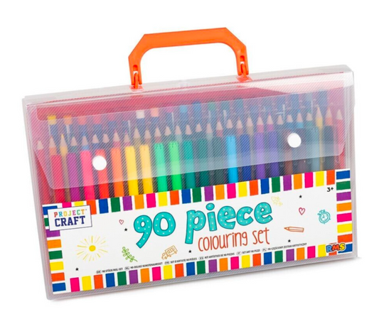 90-Piece Children's Colouring & Art Set