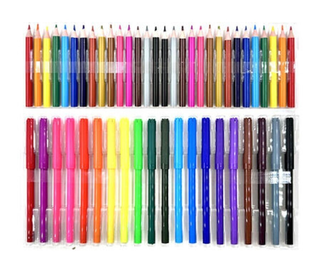 90-Piece Children's Colouring & Art Set
