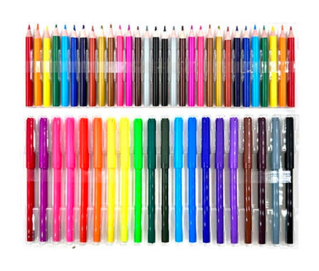 90-Piece Children's Colouring & Art Set