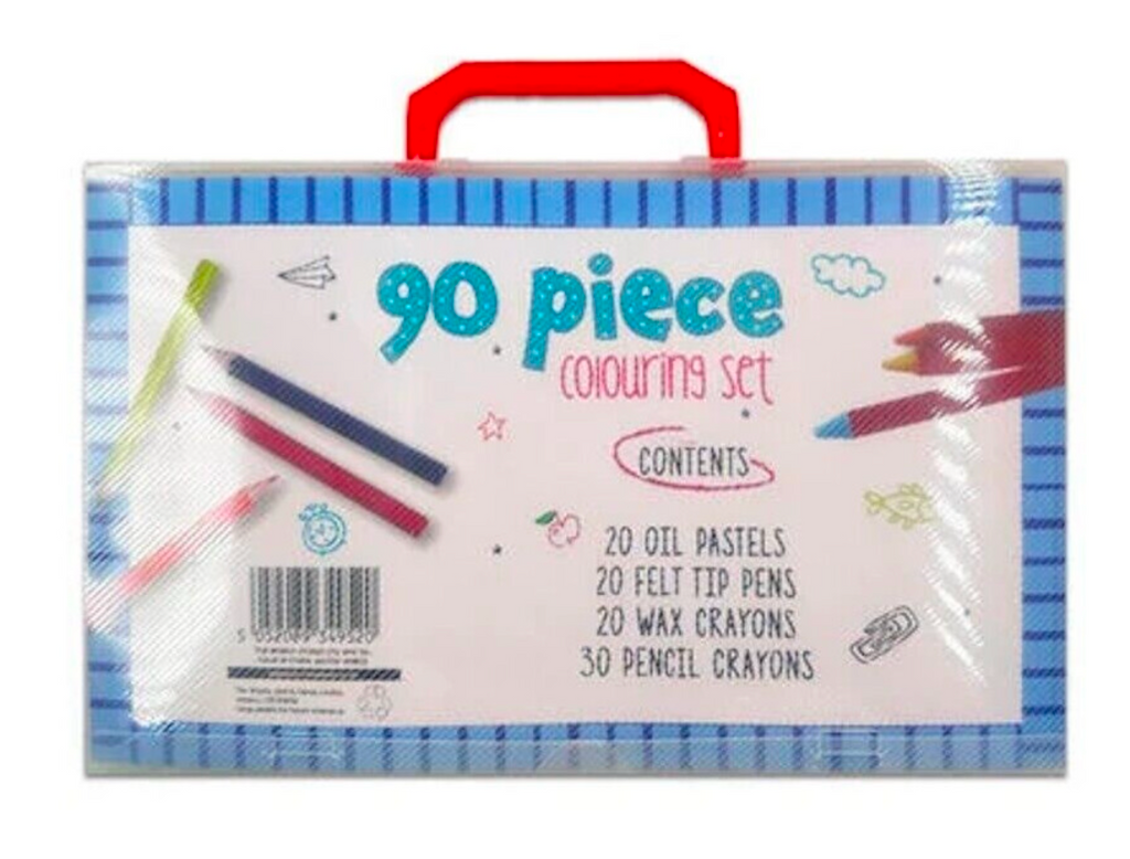 90-Piece Children's Colouring & Art Set