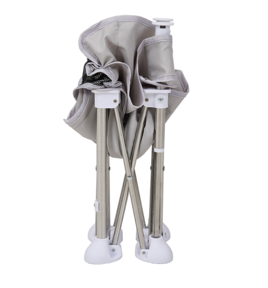 Portable and Foldable Baby Highchair with Tray, Grey