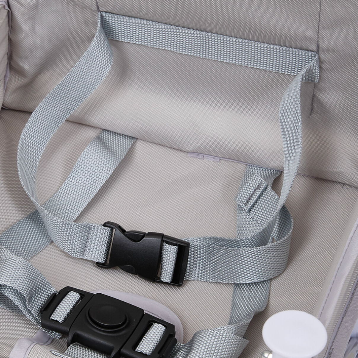 Portable and Foldable Baby Highchair with Tray, Grey