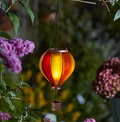 Solar Hot Air Balloon Flame Effect Hanging Lantern LED 44cm