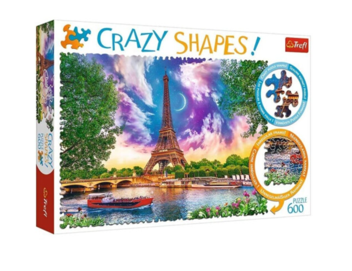 Trefl Crazy Shapes! Eiffel Tower 600 Piece Jigsaw Puzzle