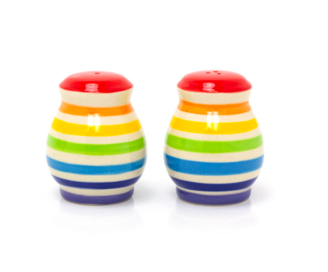Rainbow Salt & Pepper Shakers
