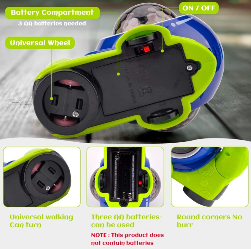 Electric Crawling Snail Toy with Music & Light