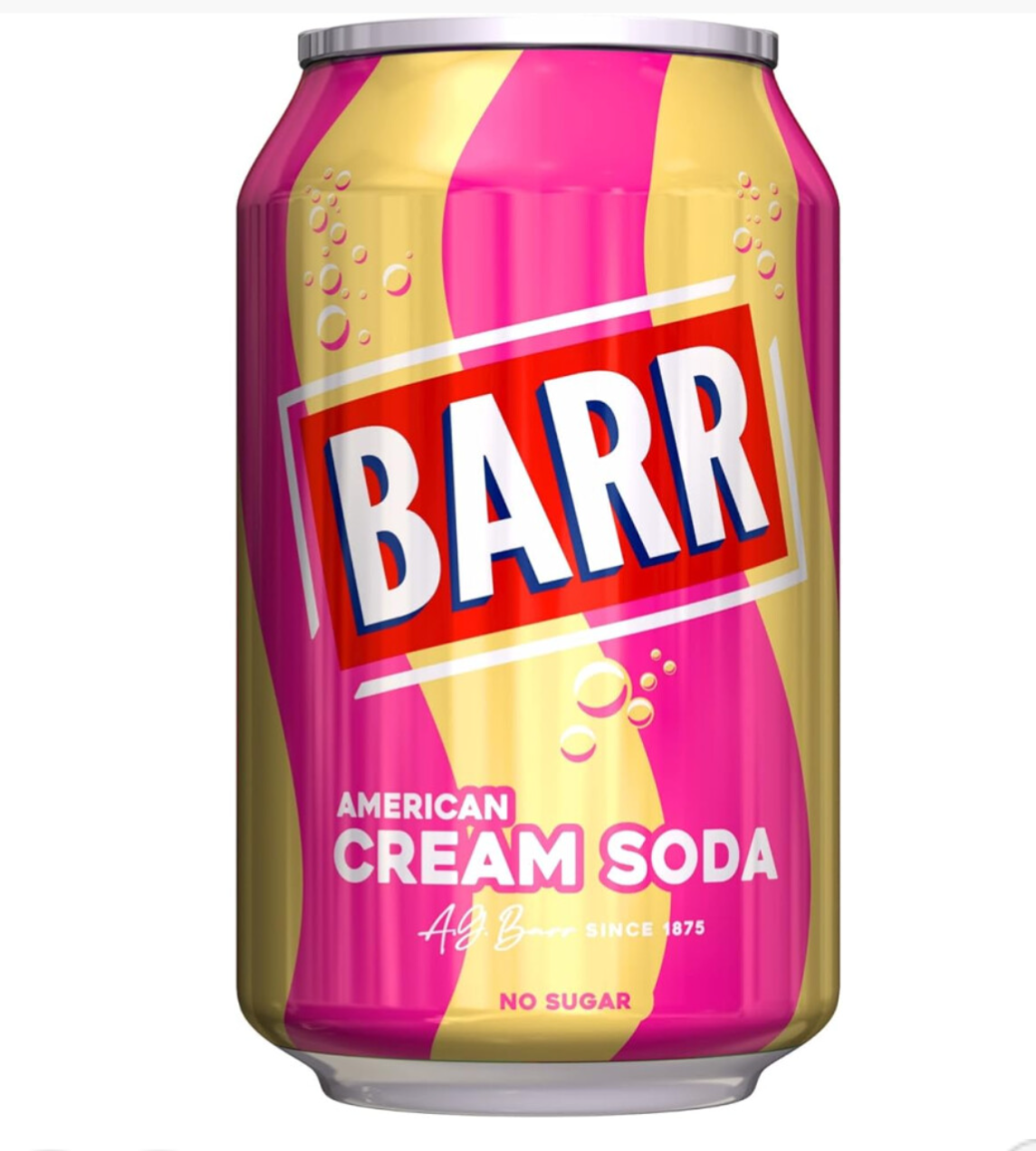 Barr No Sugar – 24 x 330ml Cans - Refreshing Fizzy Soft Drink