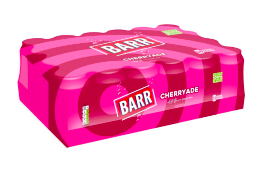 Barr No Sugar – 24 x 330ml Cans - Refreshing Fizzy Soft Drink