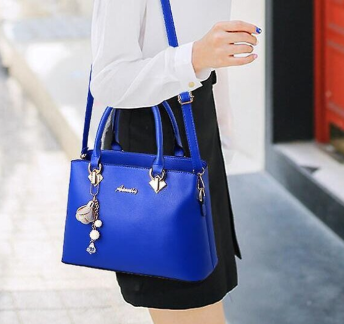 Elegant Women's Faux Leather Tote Handbag