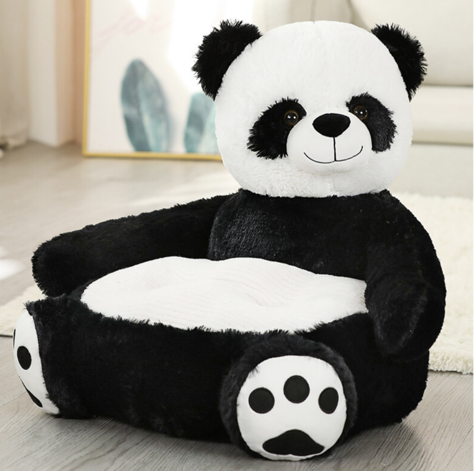 Children's Plush Panda Sofa Chair