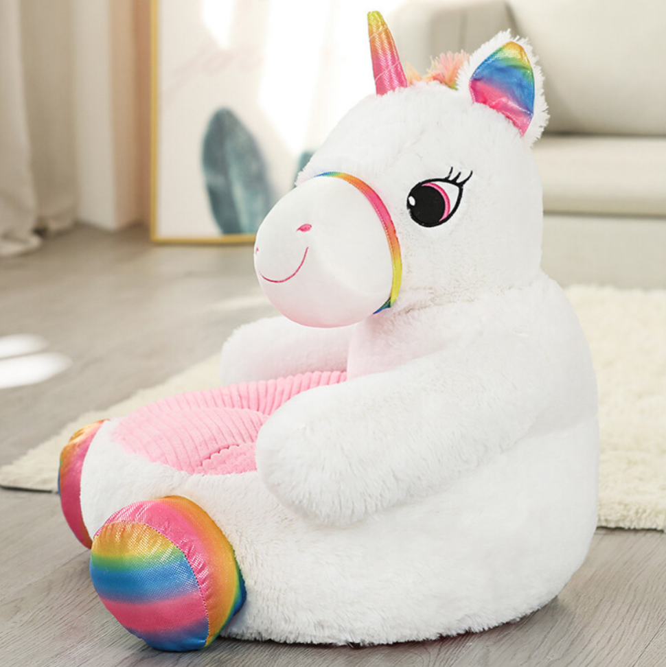 Children's Plush Unicorn Sofa Chair