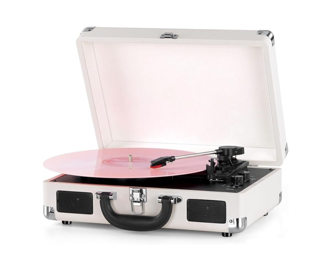 DIGITNOW 3-Speed Vinyl Record Player with Stereo Speakers