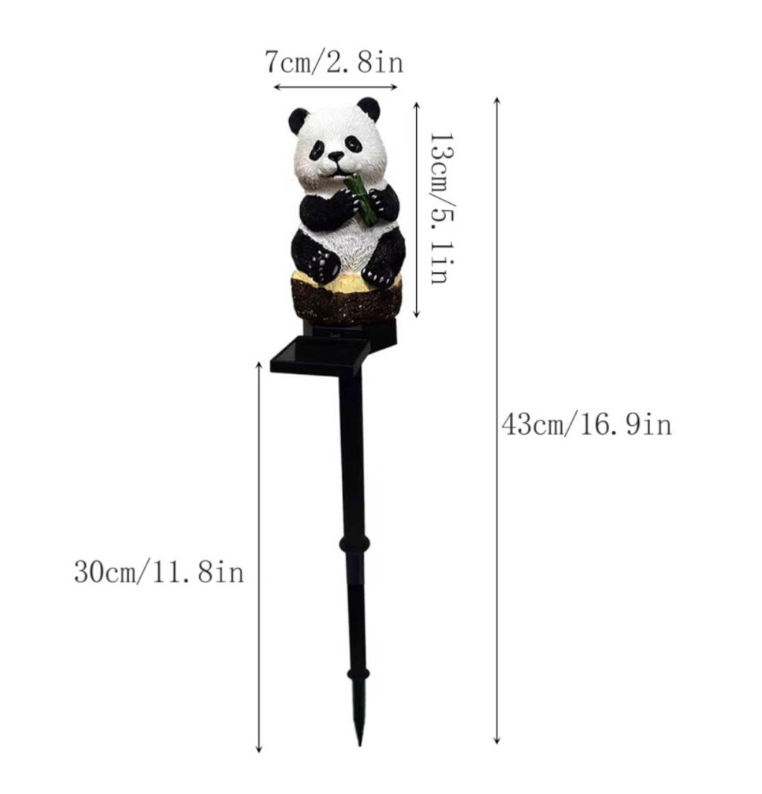 Solar Panda Garden Stake Light