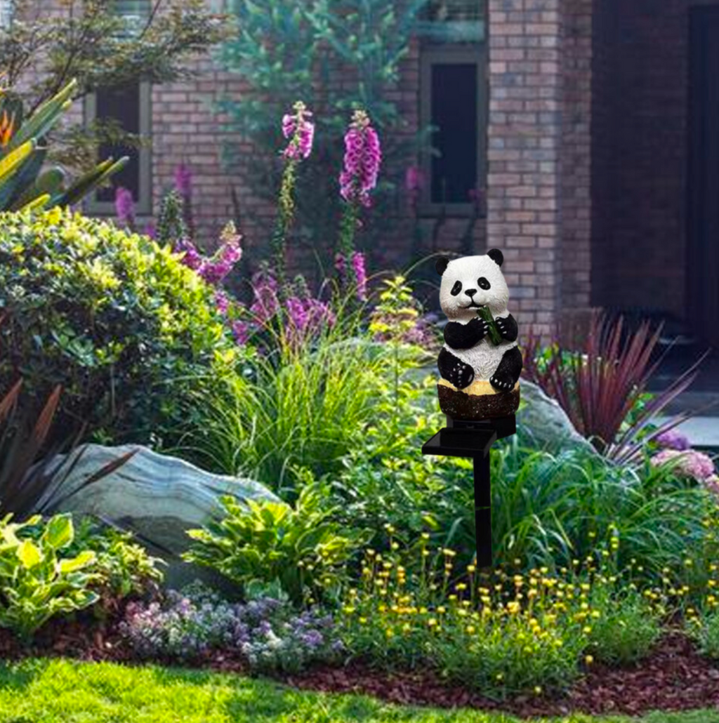 Solar Panda Garden Stake Light
