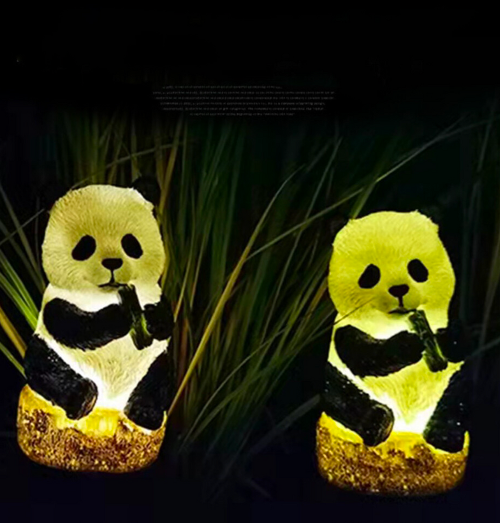 Solar Panda Garden Stake Light