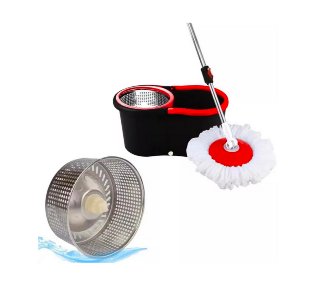 360° Magic Spin Mop & Bucket Set with 2 Microfibre Mop Heads