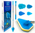 3-in-1 Telescopic Bathroom Cleaning Brush Set