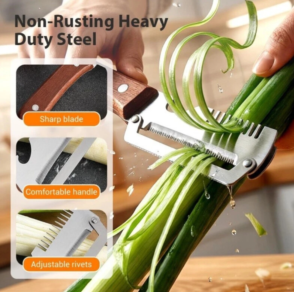Stainless Steel 3-in-1 Multifunction Vegetable Peeler