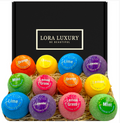 Bath Bombs - Gift Set - Shea & Coco Butter -12 Bubble Bath with Esential Oil -Natural Ingredients -