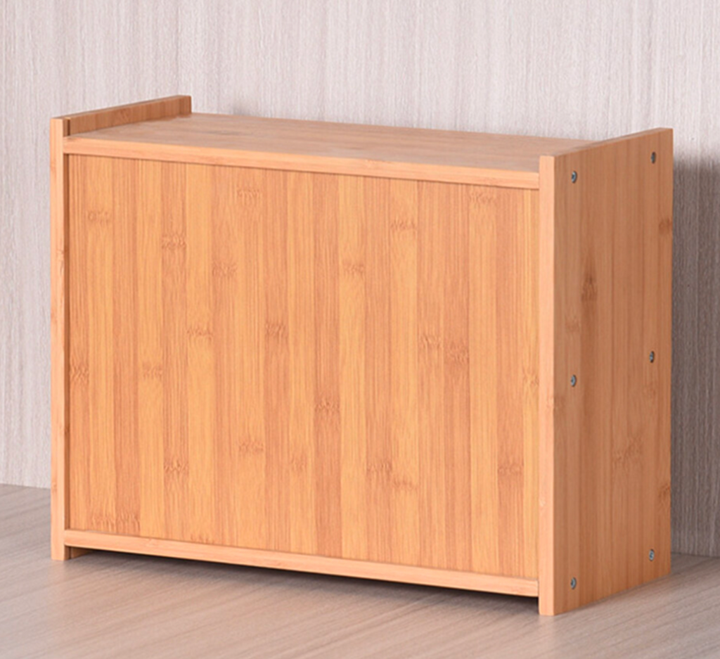 Bamboo Bread Bin with Clear Flip-Down Door
