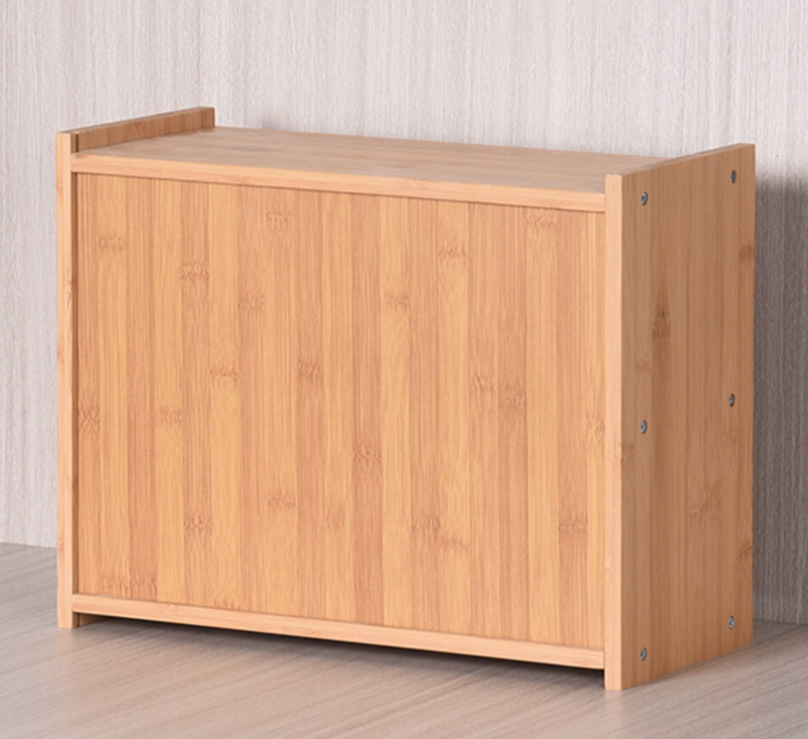 Bamboo Bread Bin with Clear Flip-Down Door