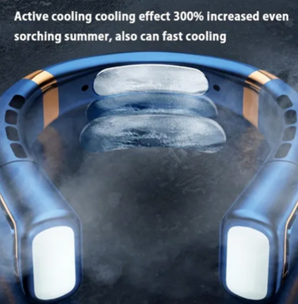 Hands-Free Neck Cooling Fan with LED Light