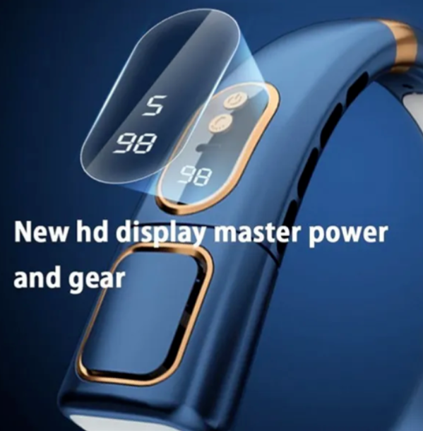 Hands-Free Neck Cooling Fan with LED Light