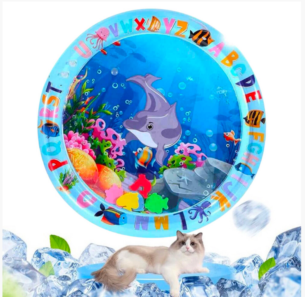 Cat Water Play Mat Indoor Interactive Inflatable Toy