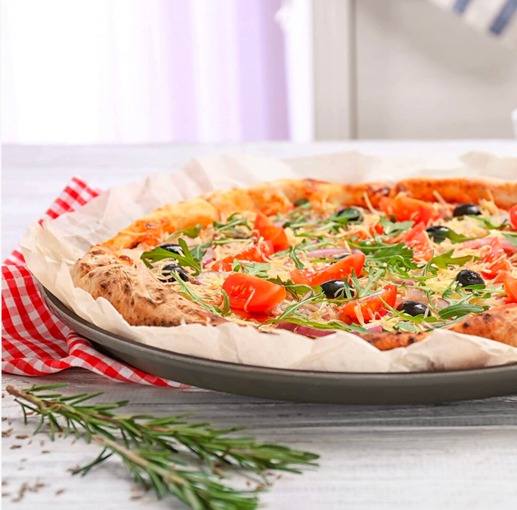 GEEZY Large 32cm Non-Stick Carbon Steel Pizza Tray
