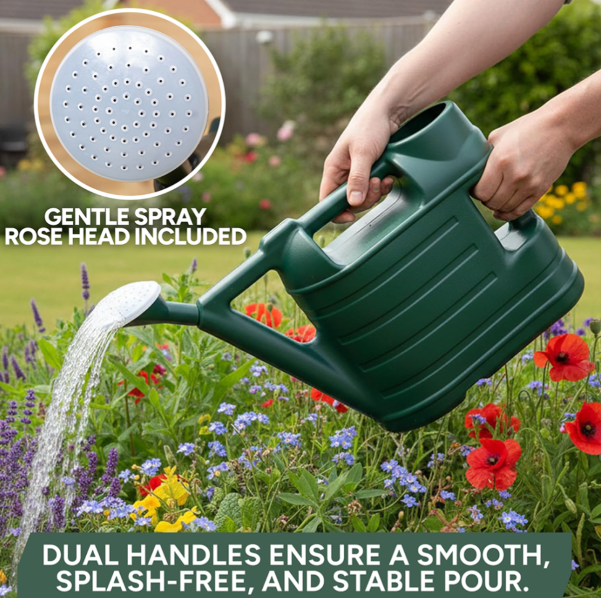 6.5L Dual Handle Watering Can