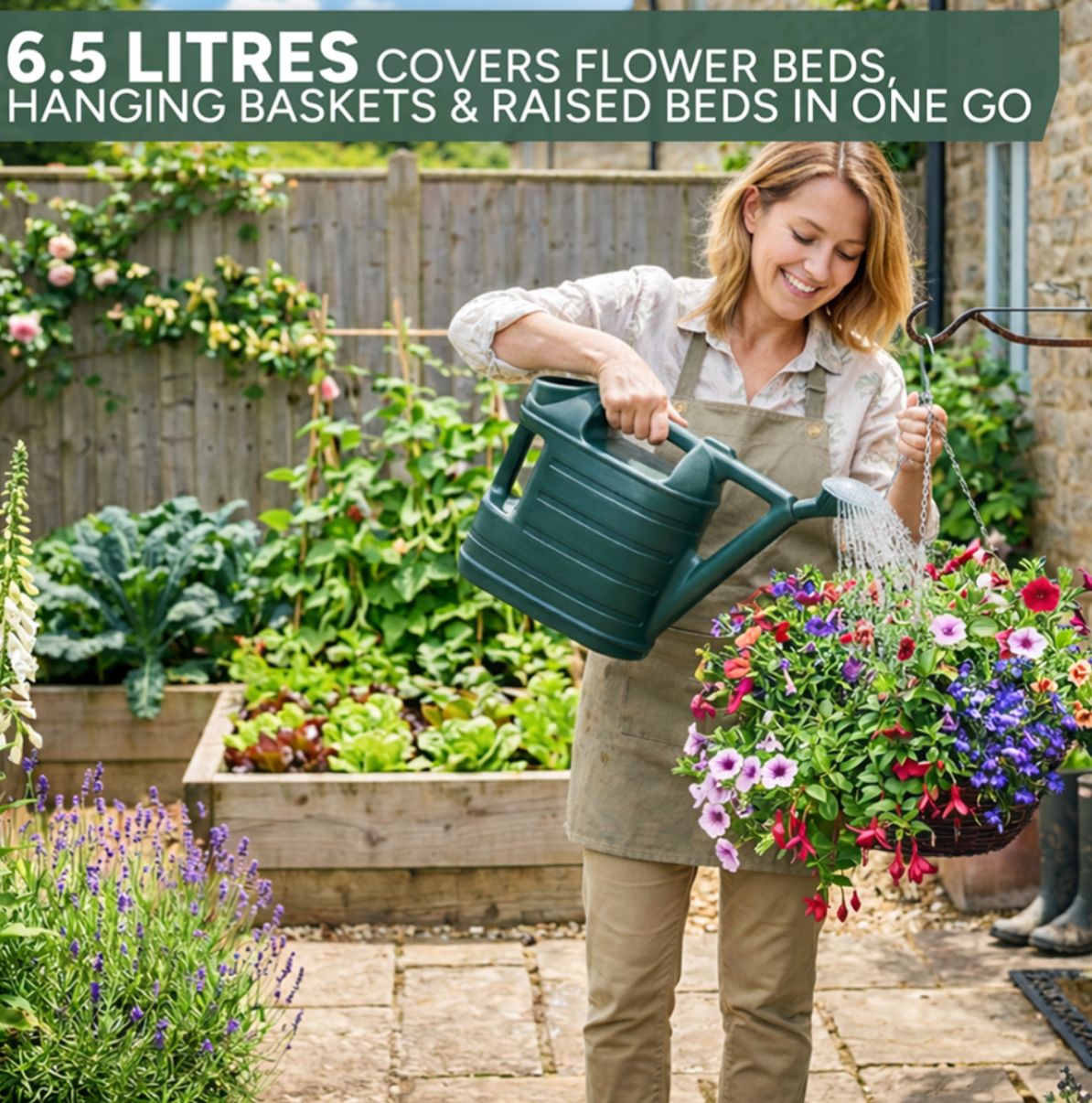 6.5L Dual Handle Watering Can