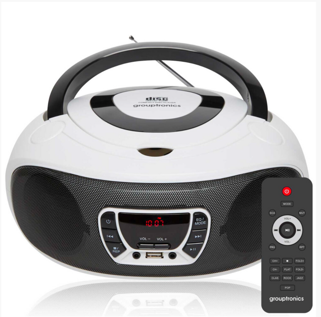 Grouptronics GTCDR-501 CD Boombox with Radio, USB, MP3 & AUX