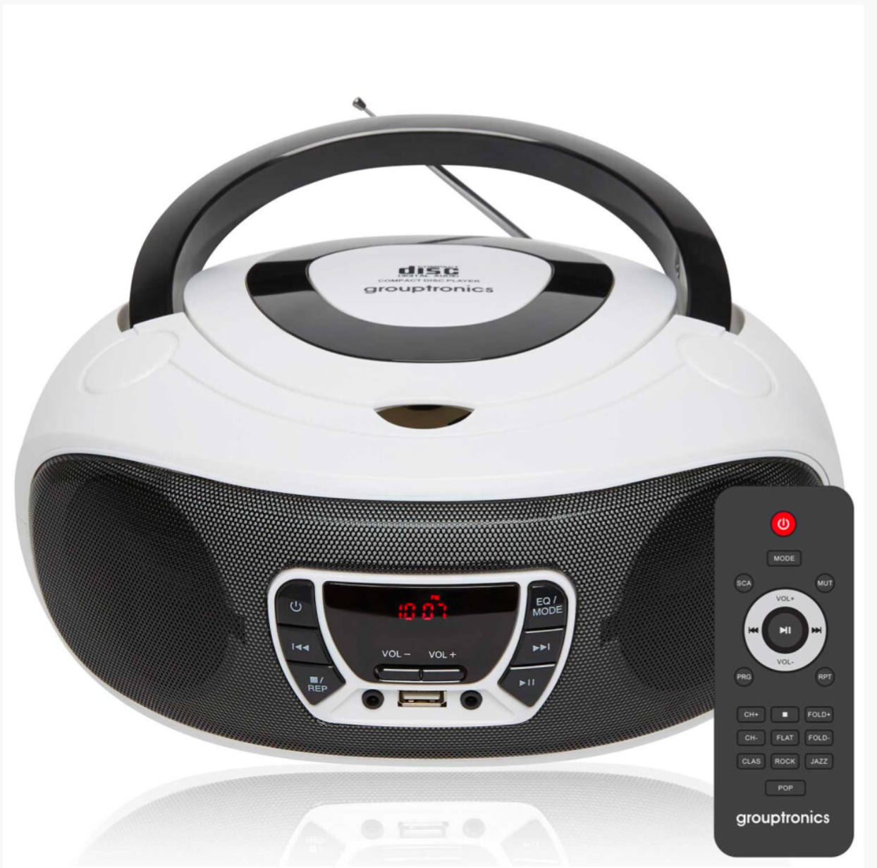 Grouptronics GTCDR-501 CD Boombox with Radio, USB, MP3 & AUX
