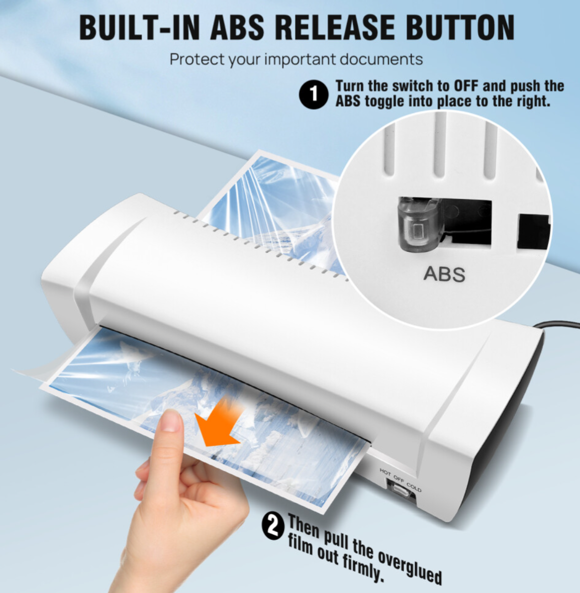 A4 Laminator Machine – Hot & Cold, Anti-Jam