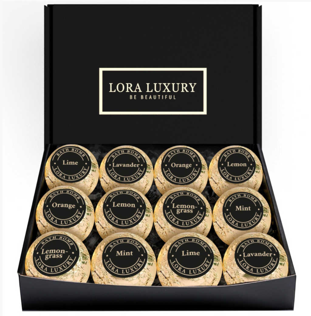 12pc Shea & Cocoa Butter Bath Bomb Gift Set